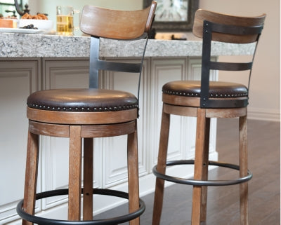 Ashley Pinnadel Light Brown Bar Height Bar Stool