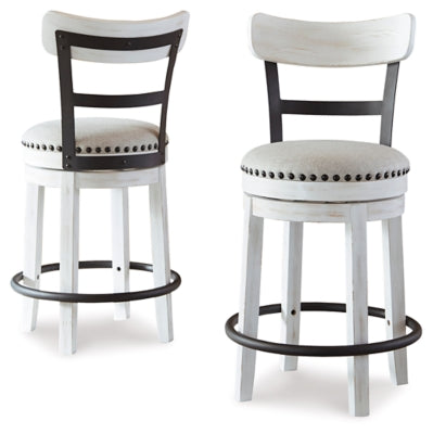Ashley Valebeck White Counter Height Bar Stool