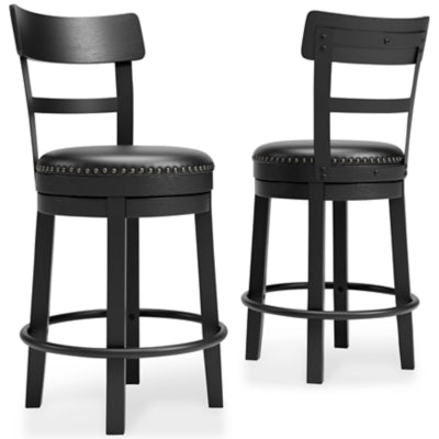 Ashley Valebeck Black Counter Height Bar Stool