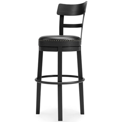 Ashley Valebeck Black Bar Height Bar Stool