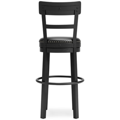 Ashley Valebeck Black Bar Height Bar Stool