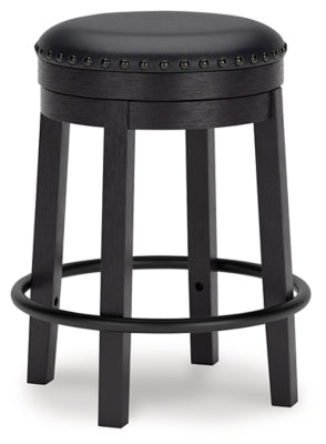 Ashley Valebeck Black Counter Height Barstool