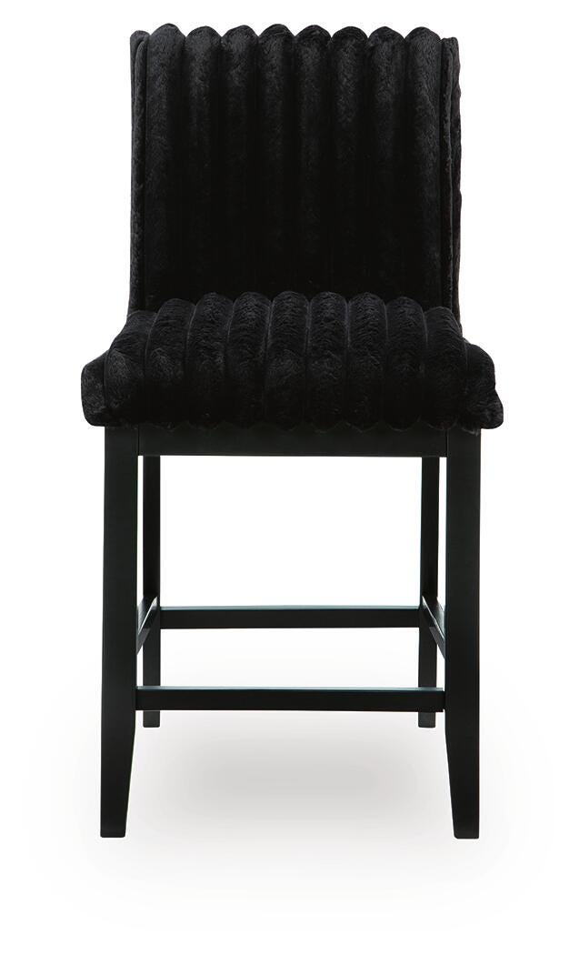 Ashley Lilyberg Black Counter Height Barstool (Set of 2)