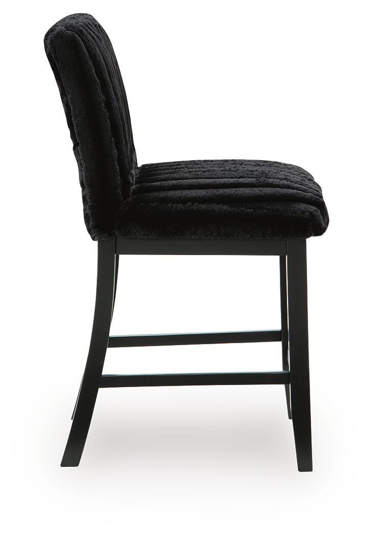 Ashley Lilyberg Black Counter Height Barstool (Set of 2)