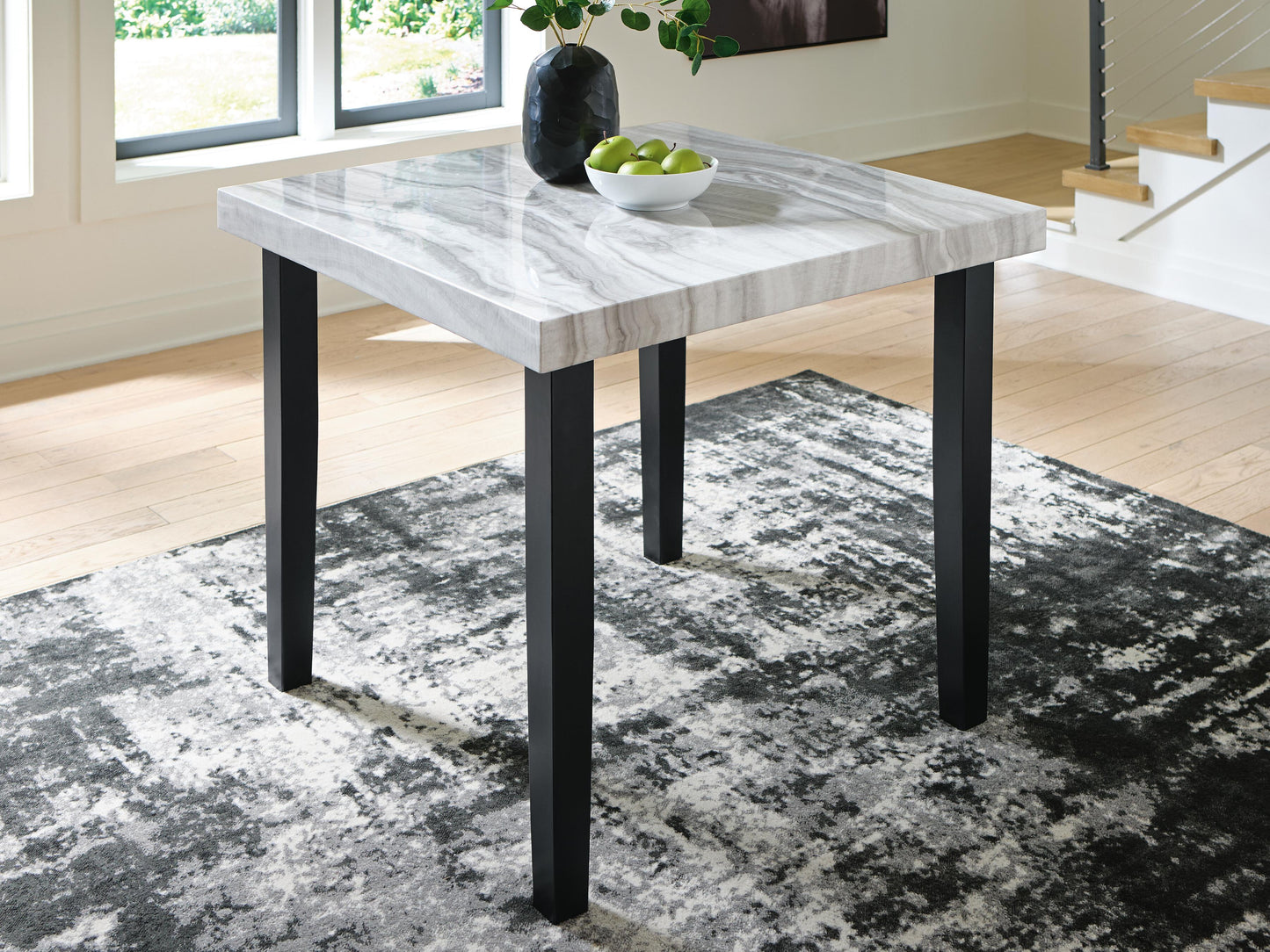 Ashley Lilyberg Gray Black Counter Height Dining Table
