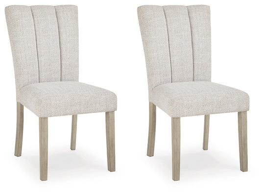 Ashley Karmenton Bisque Dining Chair (Set of 2)
