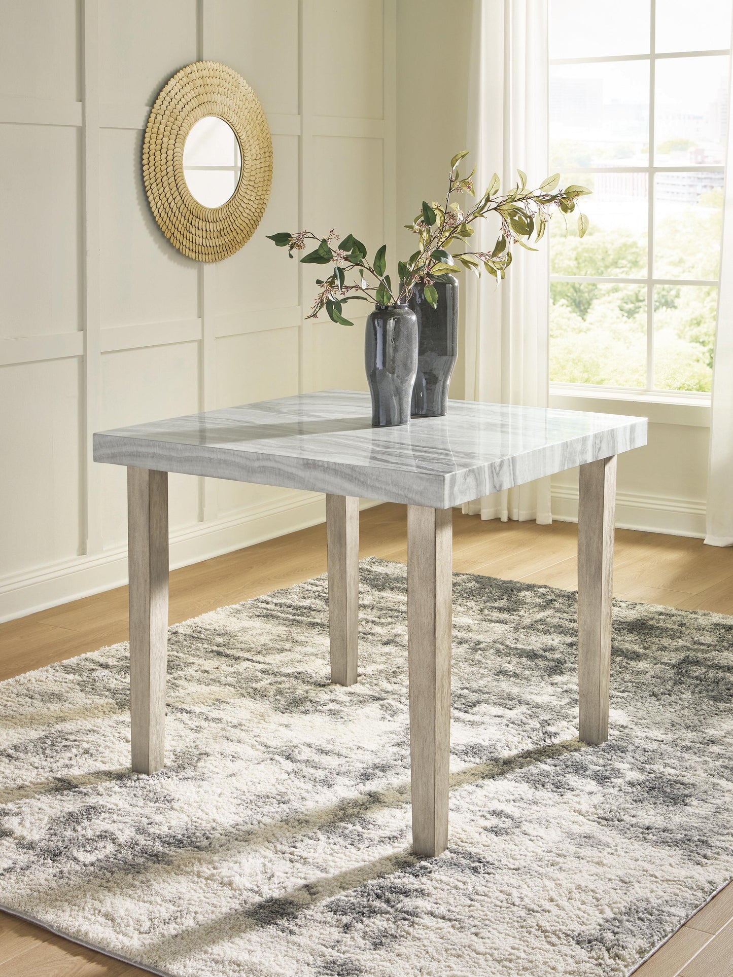 Ashley Karmenton Bisque Counter Height Dining Table