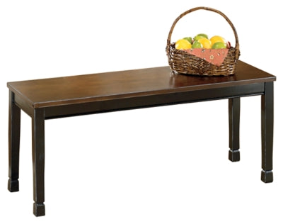 Ashley Owingsville Black Brown Dining Bench