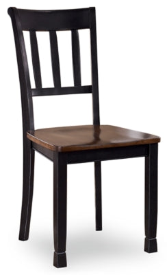 Ashley Owingsville Black Brown Dining Chair (Set of 2)