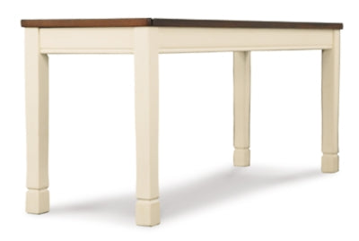 Ashley Whitesburg Brown Cottage White Dining Bench