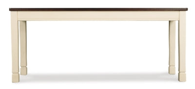 Ashley Whitesburg Brown Cottage White Dining Bench