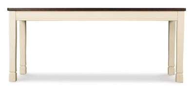 Ashley Whitesburg Brown Cottage White Dining Bench