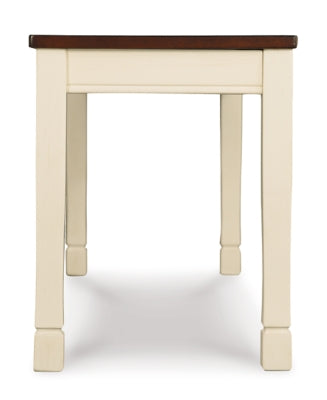 Ashley Whitesburg Brown Cottage White Dining Bench