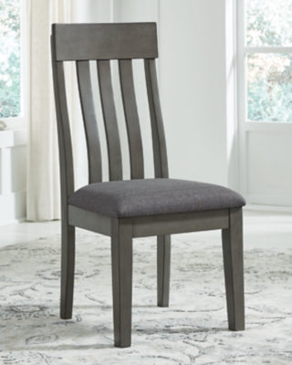 Ashley Hallanden Two-tone Gray Dining Chair (Set of 2)