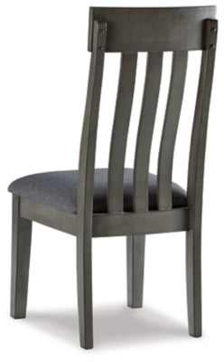 Ashley Hallanden Two-tone Gray Dining Chair (Set of 2)