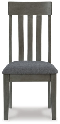 Ashley Hallanden Two-tone Gray Dining Chair (Set of 2)