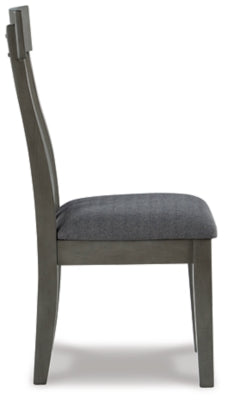 Ashley Hallanden Two-tone Gray Dining Chair (Set of 2)