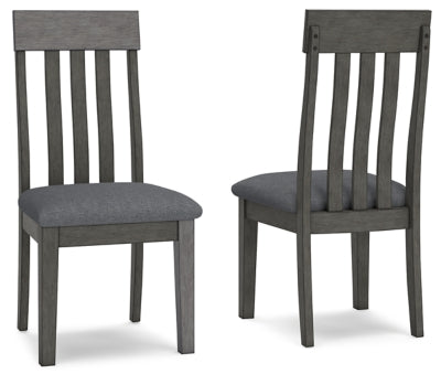Ashley Hallanden Two-tone Gray Dining Chair (Set of 2)