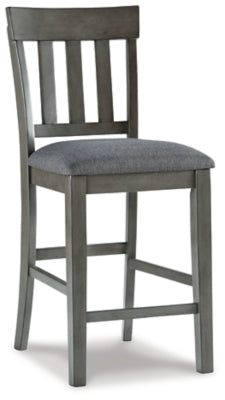 Ashley Hallanden Two-tone Gray Counter Height Bar Stool (Set of 2)