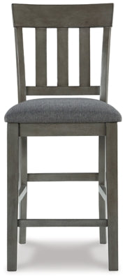 Ashley Hallanden Two-tone Gray Counter Height Bar Stool (Set of 2)