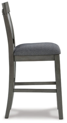 Ashley Hallanden Two-tone Gray Counter Height Bar Stool (Set of 2)