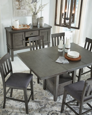 Ashley Hallanden Gray Counter Height Dining Extension Table