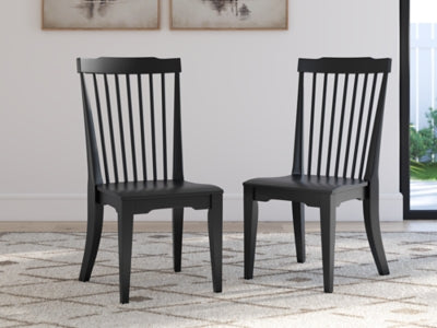 Ashley Plazaton Black Dining Chair (Set of 2)