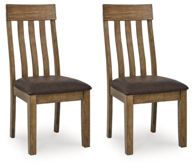 Ashley Broxtyn Light Brown Dining Chair (Set of 2)