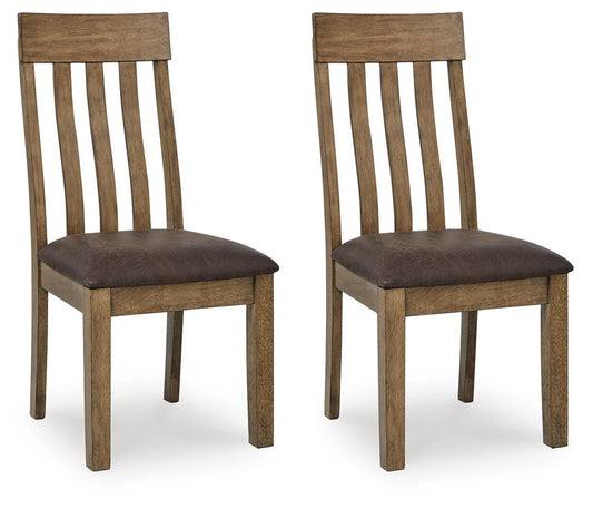 Ashley Broxtyn Light Brown Dining Chair (Set of 2)