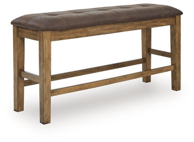 Ashley Broxtyn Light Brown Counter Height Dining Bench