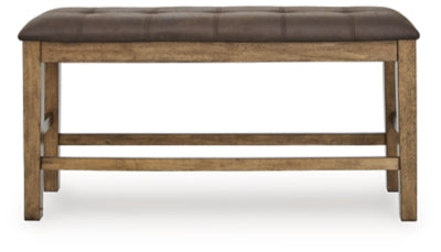 Ashley Broxtyn Light Brown Counter Height Dining Bench
