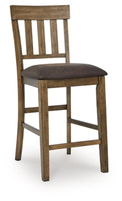 Ashley Broxtyn Light Brown Counter Height Barstool (Set of 2)