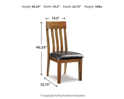 Ashley Ralene Medium Brown Dining Chair (Set of 2)