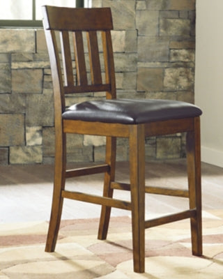 Ashley Ralene Medium Brown Counter Height Bar Stool (Set of 2)