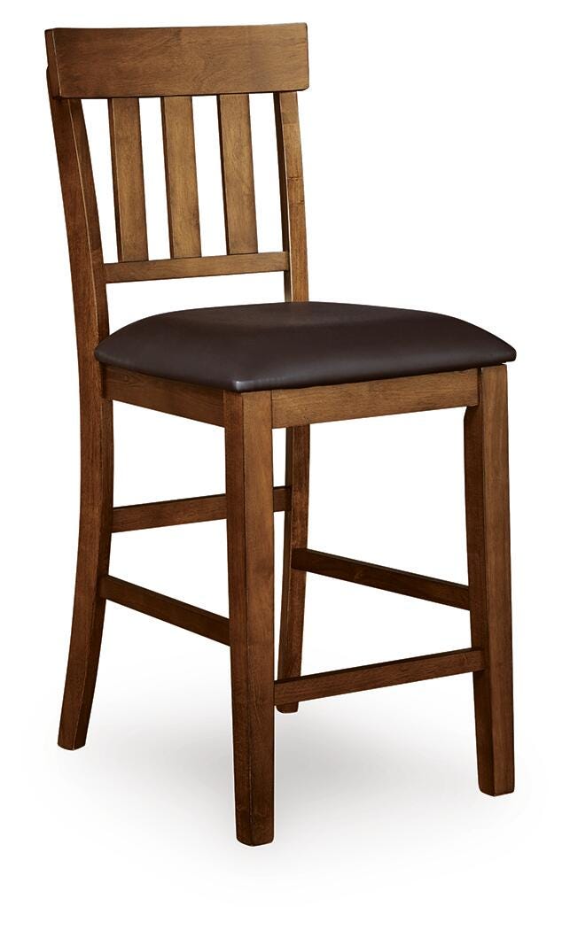 Ashley Ralene Medium Brown Counter Height Bar Stool (Set of 2)