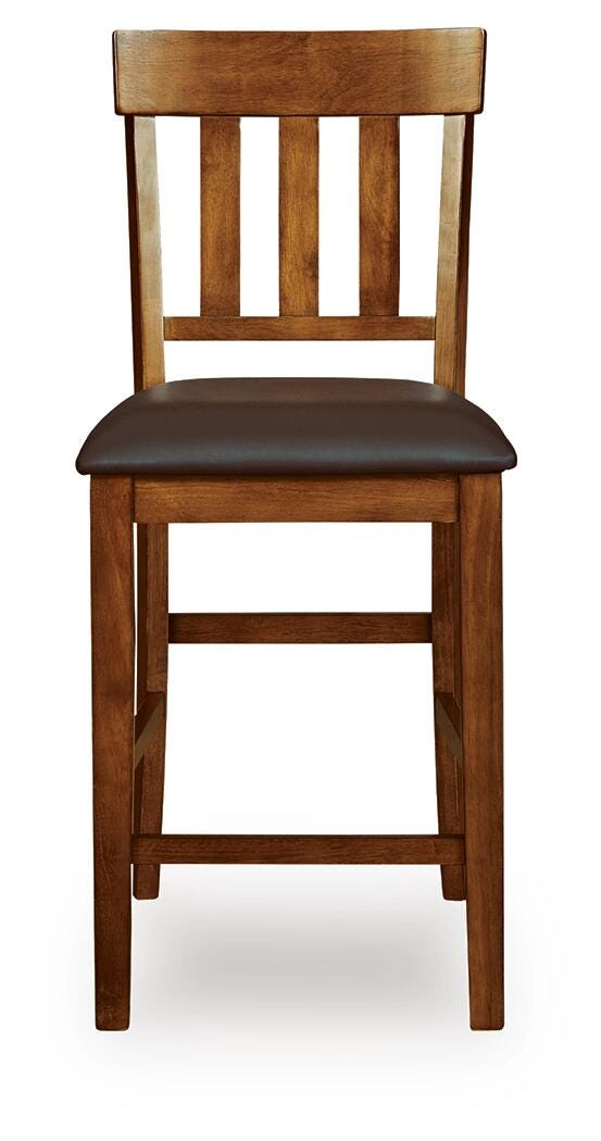 Ashley Ralene Medium Brown Counter Height Bar Stool (Set of 2)
