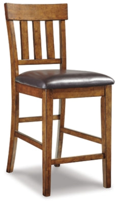 Ashley Ralene Medium Brown Counter Height Bar Stool (Set of 2)