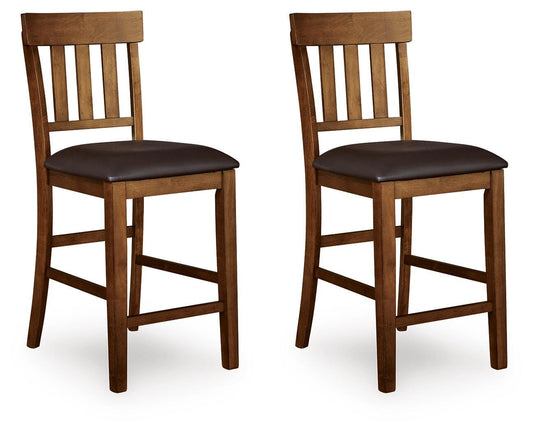 Ashley Ralene Medium Brown Counter Height Bar Stool (Set of 2)