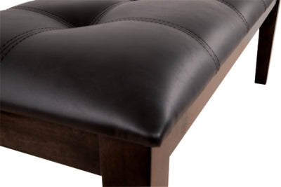 Ashley Haddigan Dark Brown Dining Bench