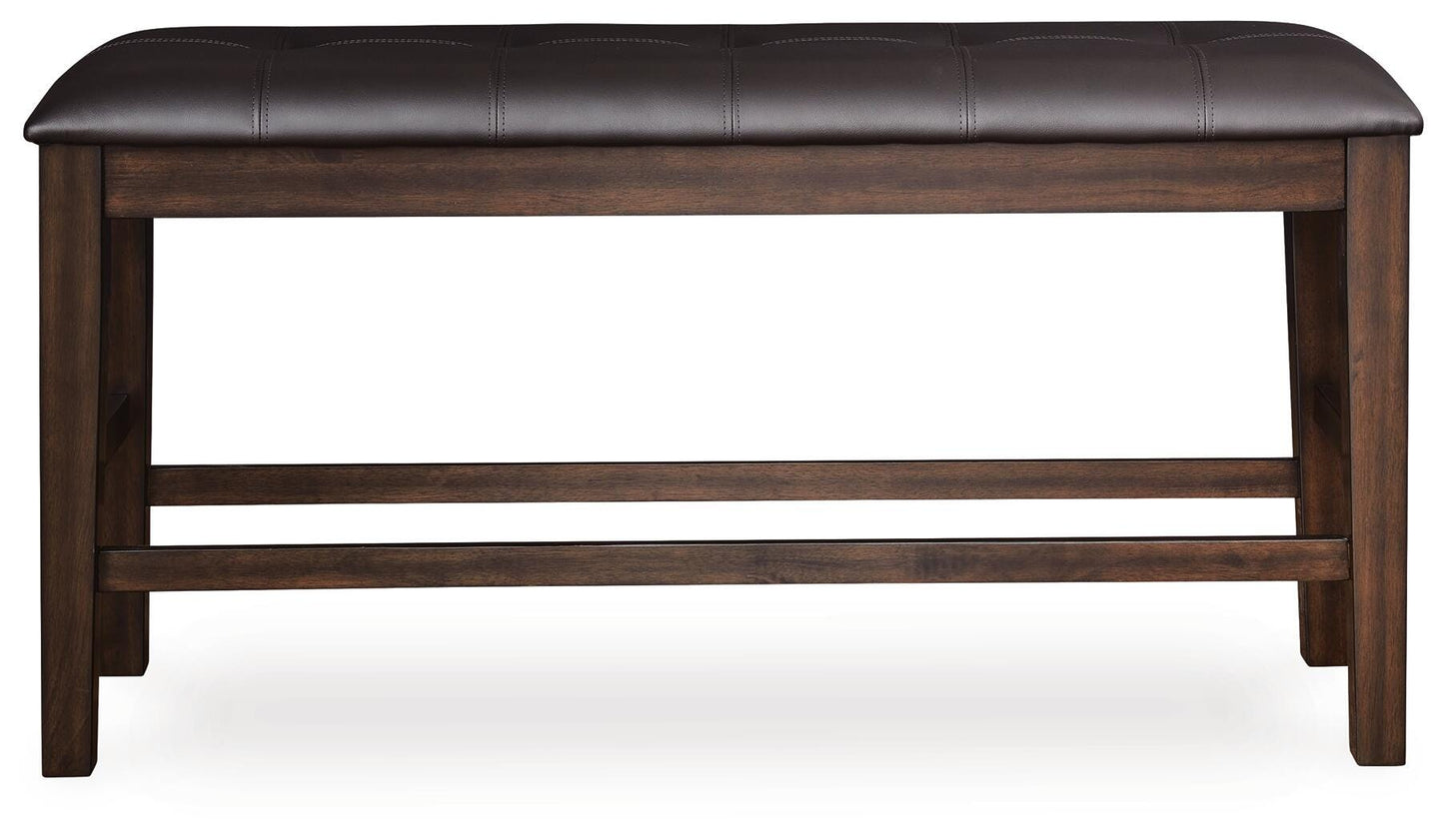 Ashley Haddigan Dark Brown Counter Height Dining Bench