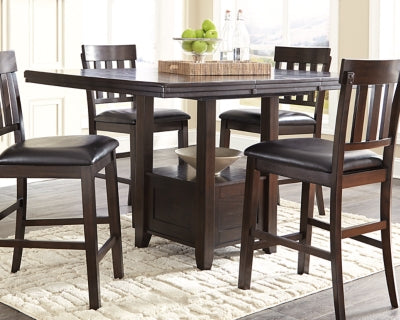Ashley Haddigan Dark Brown Counter Height Dining Extension Table