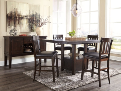 Ashley Haddigan Dark Brown Counter Height Dining Extension Table
