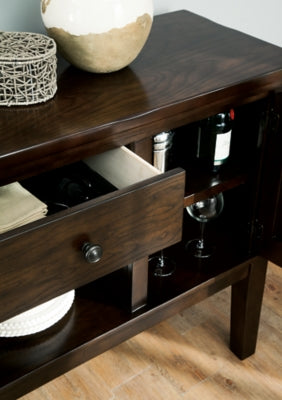 Ashley Haddigan Dark Brown Dining Server