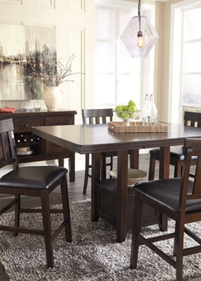 Ashley Haddigan Dark Brown Counter Height Dining Extension Table