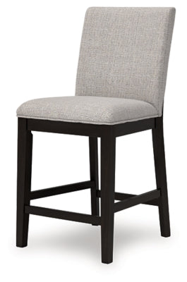 Ashley Neymorton Dark Grayish Brown Counter Height Barstool (Set of 2)