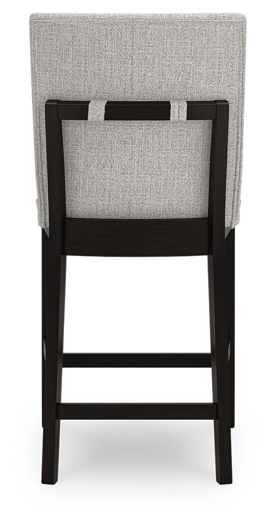 Ashley Neymorton Dark Grayish Brown Counter Height Barstool (Set of 2)