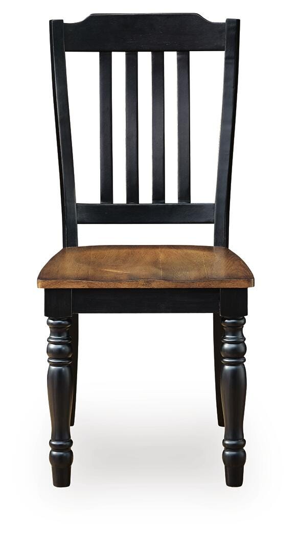 Ashley Loganeer Black Brown Dining Chair (Set of 2)