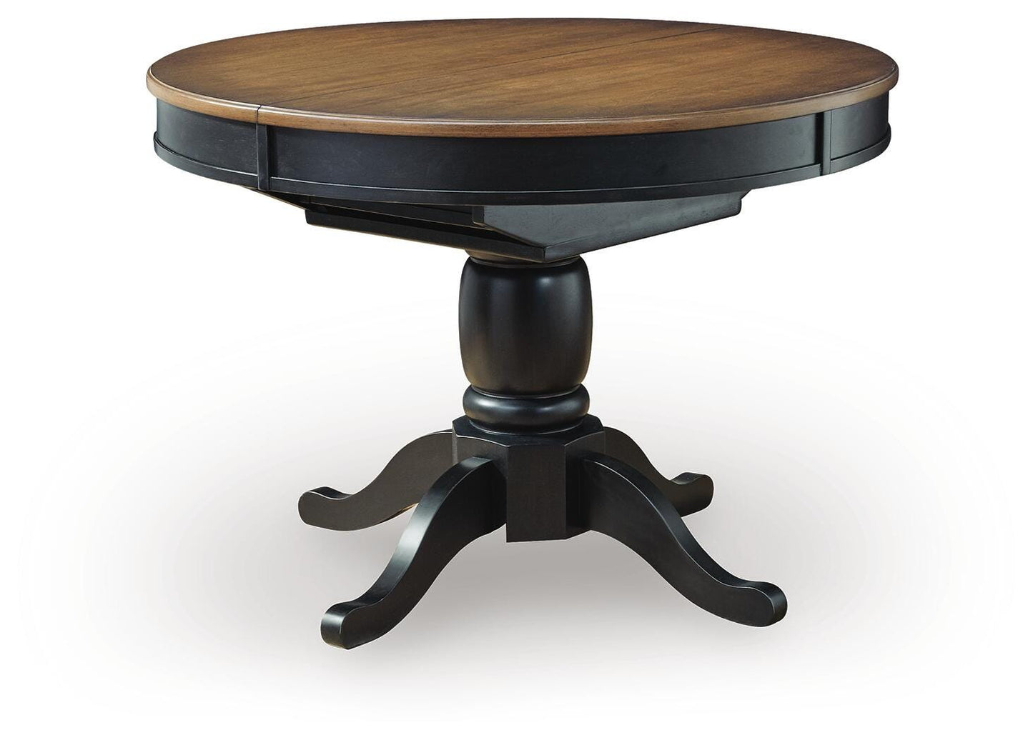 Ashley Loganeer Black Brown Dining Butterfly Extension Table