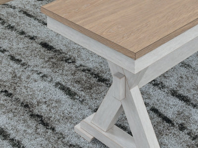 Ashley Westlinport Antique White Natural 48" Dining Bench