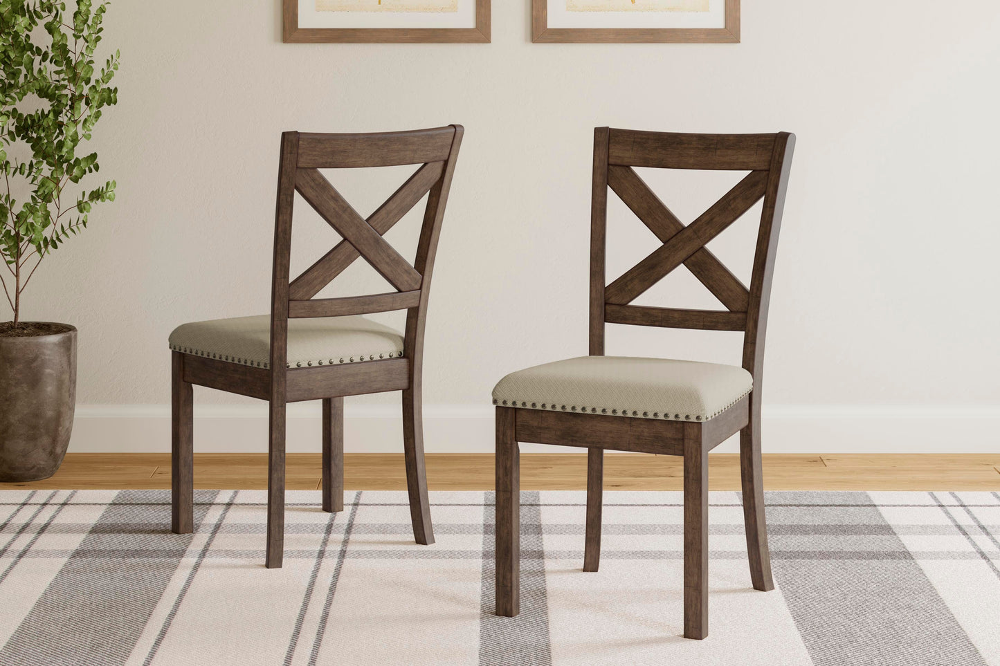 Ashley Moriville Beige Dining Chair (Set of 2)